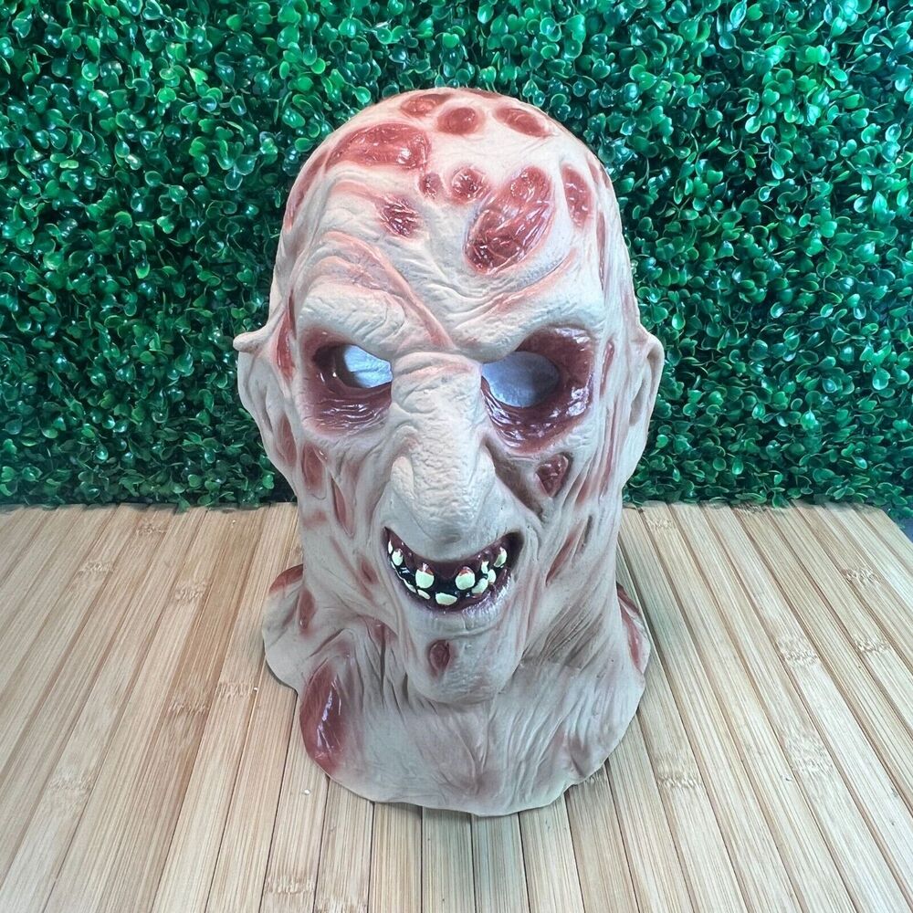 Freddy Krueger Nightmare on Elm Street Mask Latex Head and Neck Made in Mexico